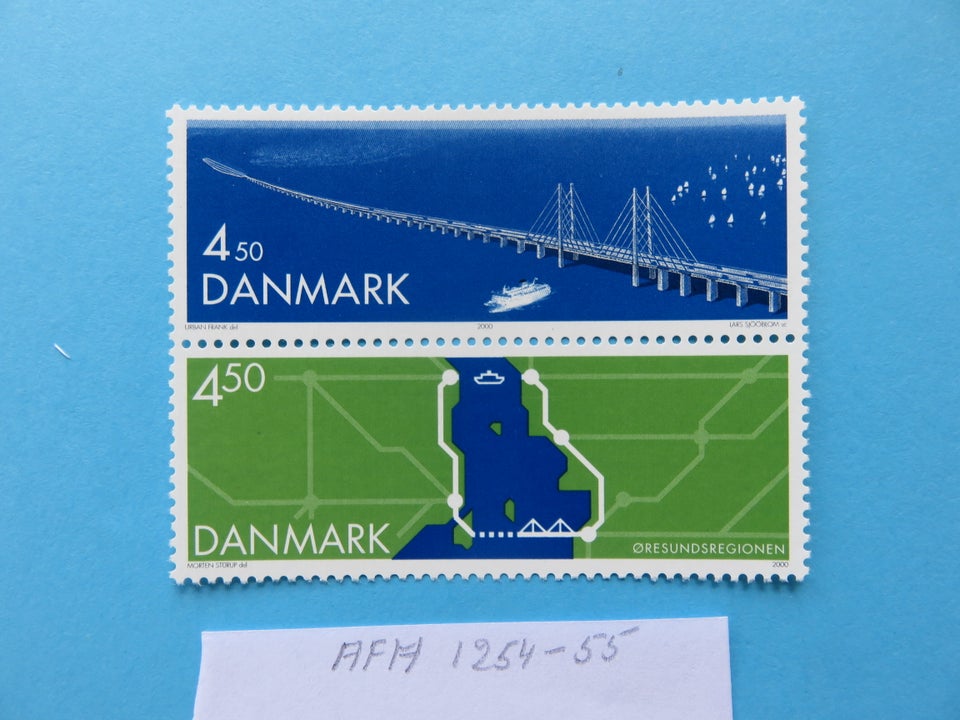 Danmark, postfrisk, AFA 1254/55