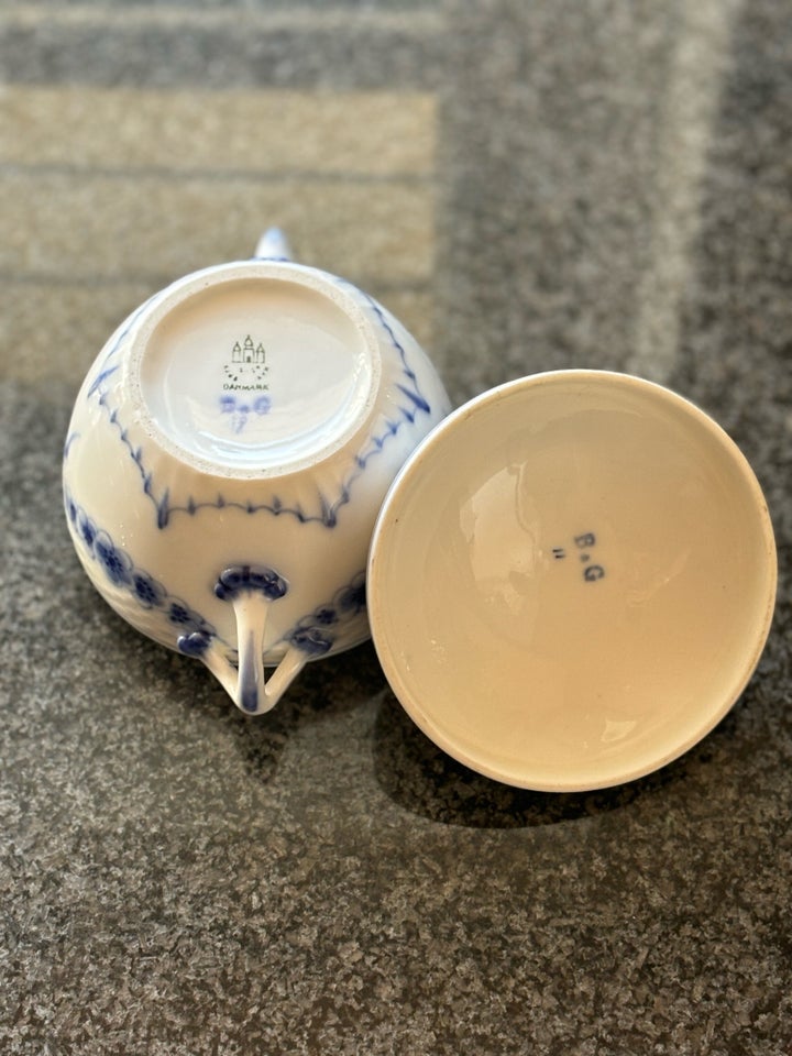 Porcelæn Sukkerskål (D: 11 cm - H: