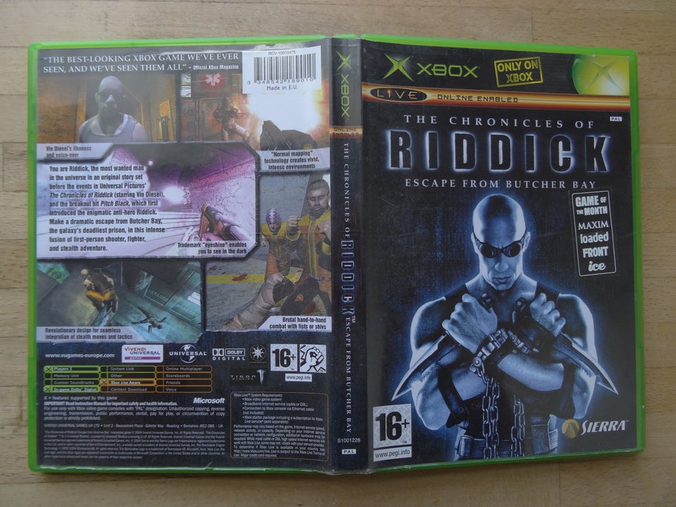 Riddick Xbox Xbox