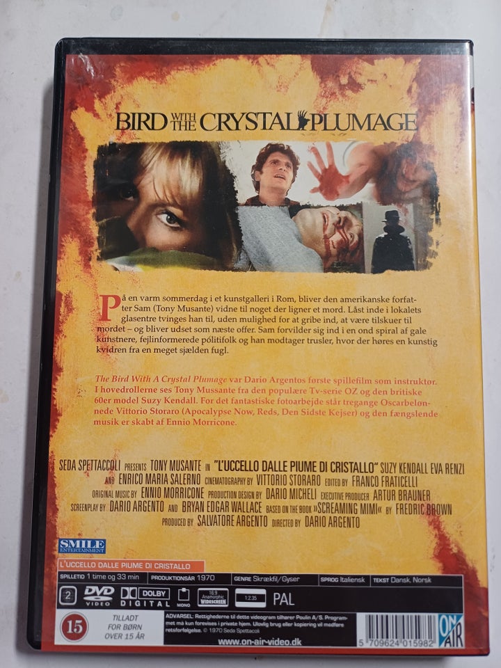 Brid with the crystal plumage, DVD,