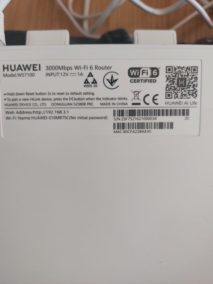 Router, Huawei, God