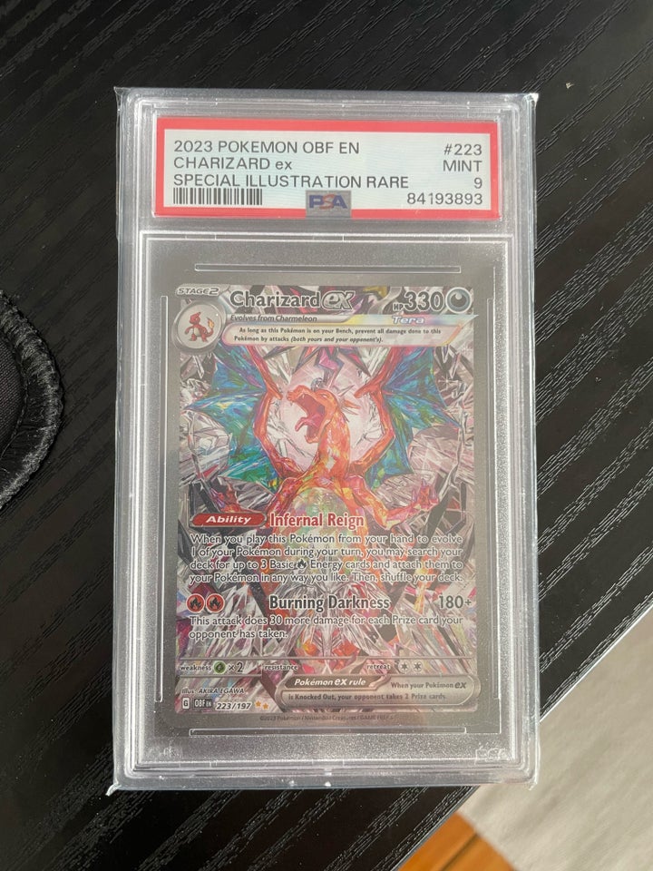 Samlekort Charizard ex Psa 9