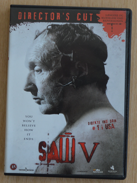 Saw 5, DVD, gyser