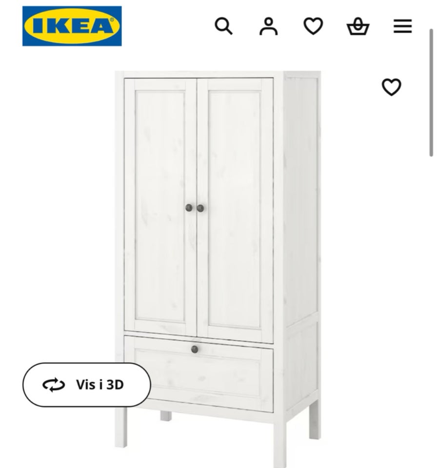 Garderobeskab  Ikea SUNVIK