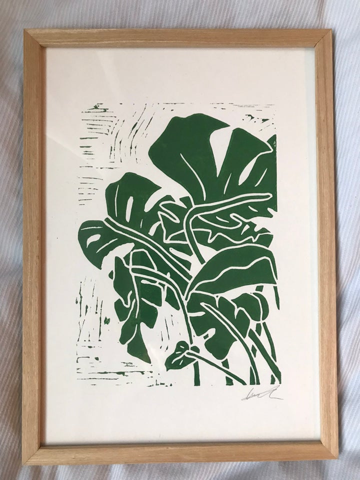 Linoleumstryk motiv: Monstera