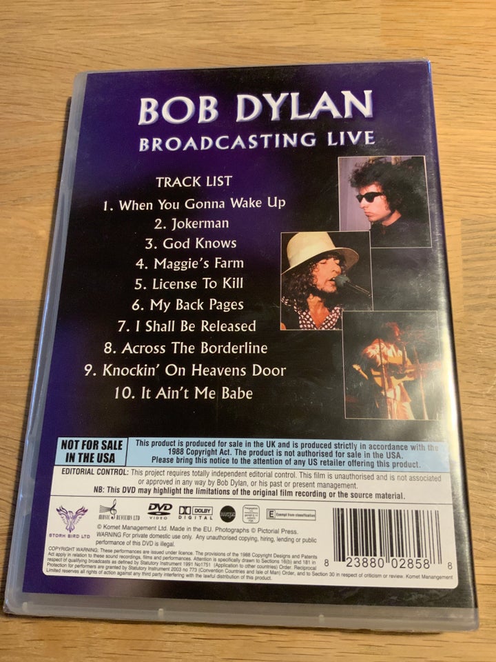 Bob Dylan: Broadcasting live, folk