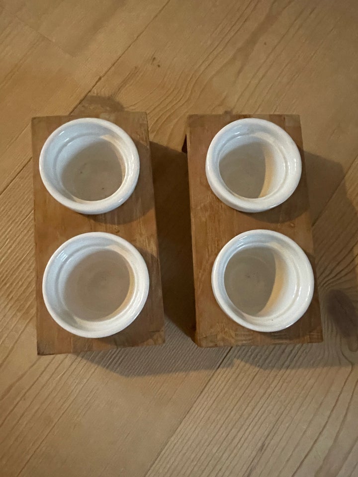 Porcelæn TripTrap 2 x 2 dip skål a 5