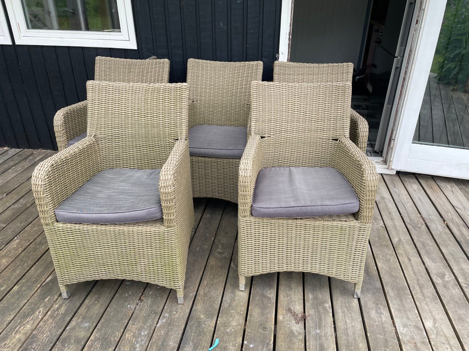 Havestole Polyrattan flet