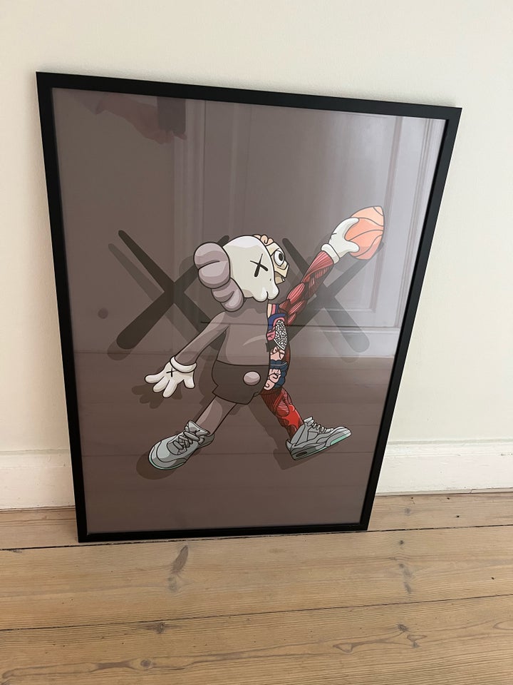 Indrammet plakat, KAWS, motiv: