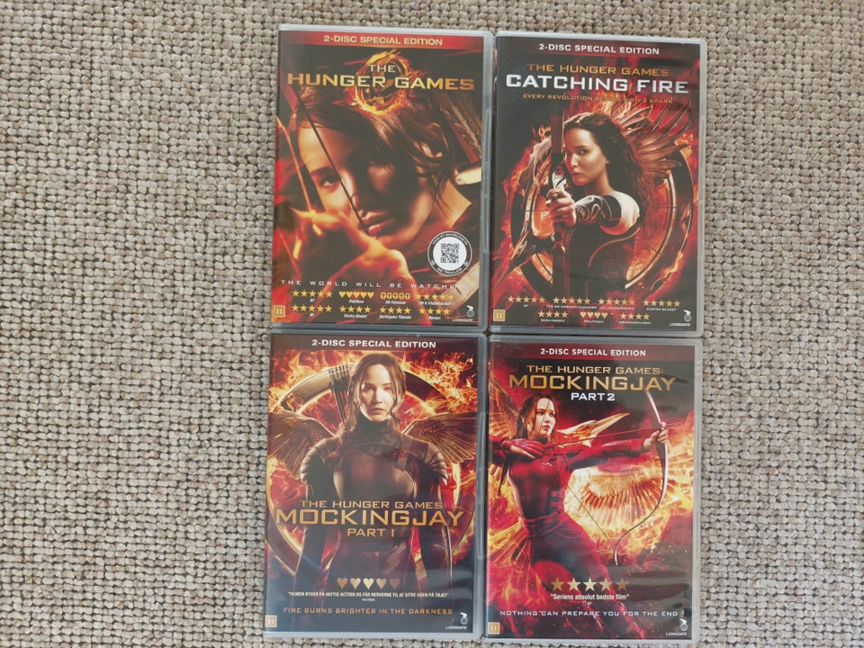 The Hunger Games x 4, DVD, science