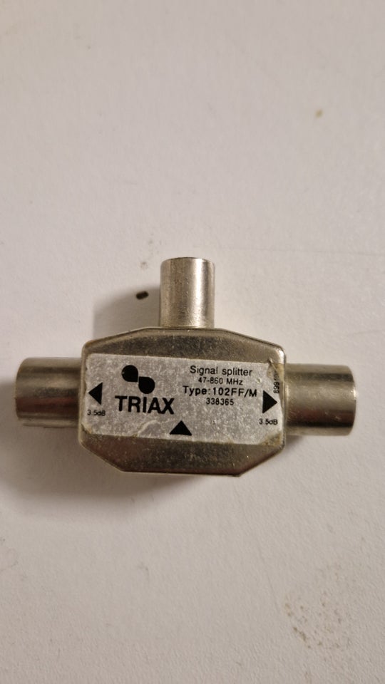 Splitter, Triax, 2 way out