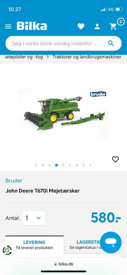 Bondegård, John Deere T670i