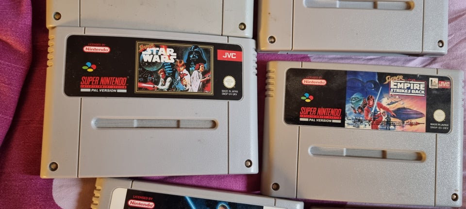 9 SNES Spil - Super Star Wars, DK,