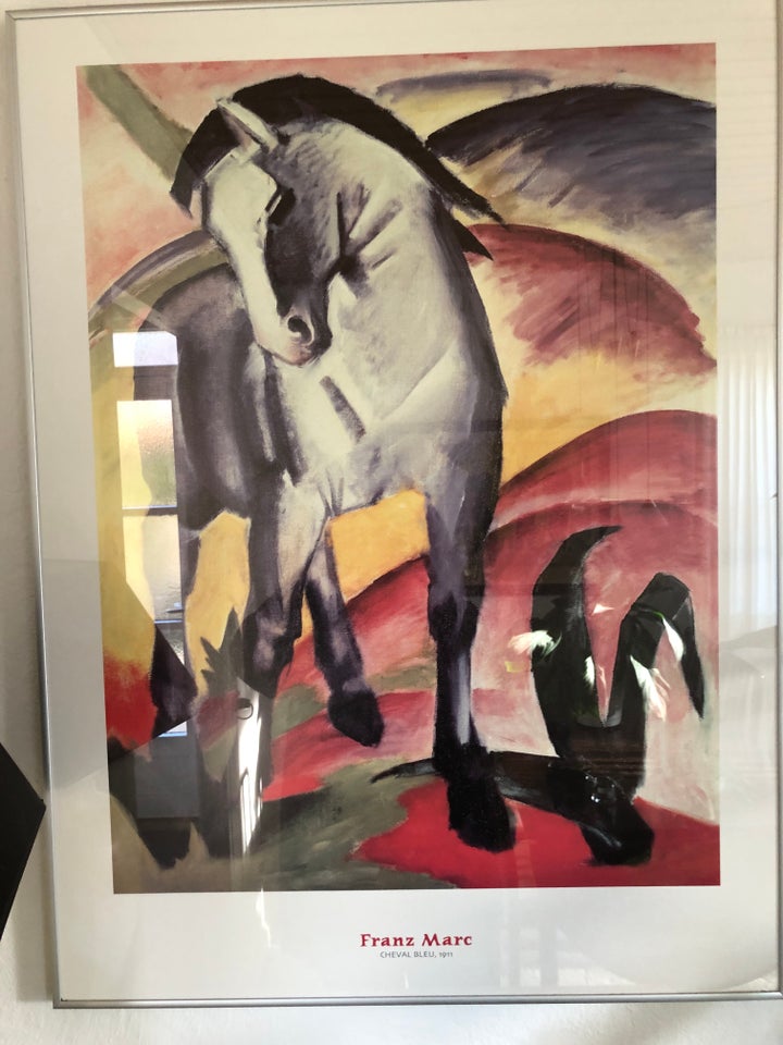 Tryk, Franz Marc, motiv: Hest