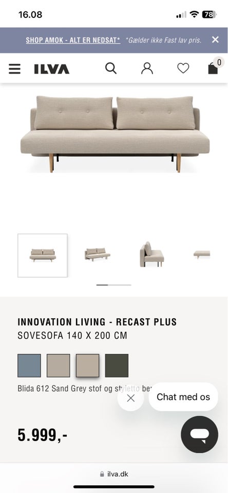 Sovesofa, 2 pers. , ILVA