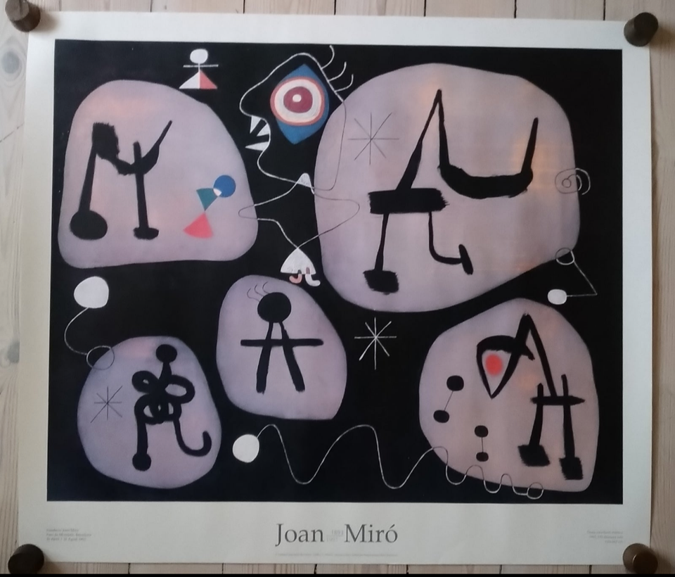 Tryk Joan Miro motiv: Abstrakt