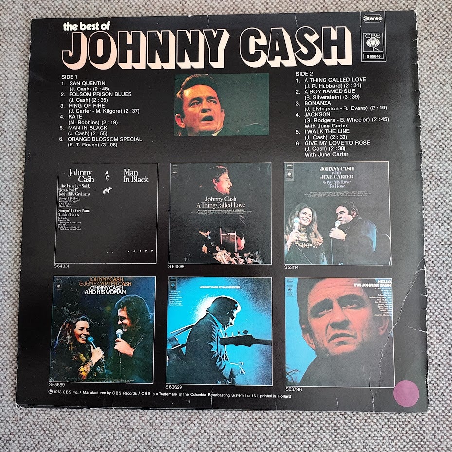 LP, Johnny Cash, the best of