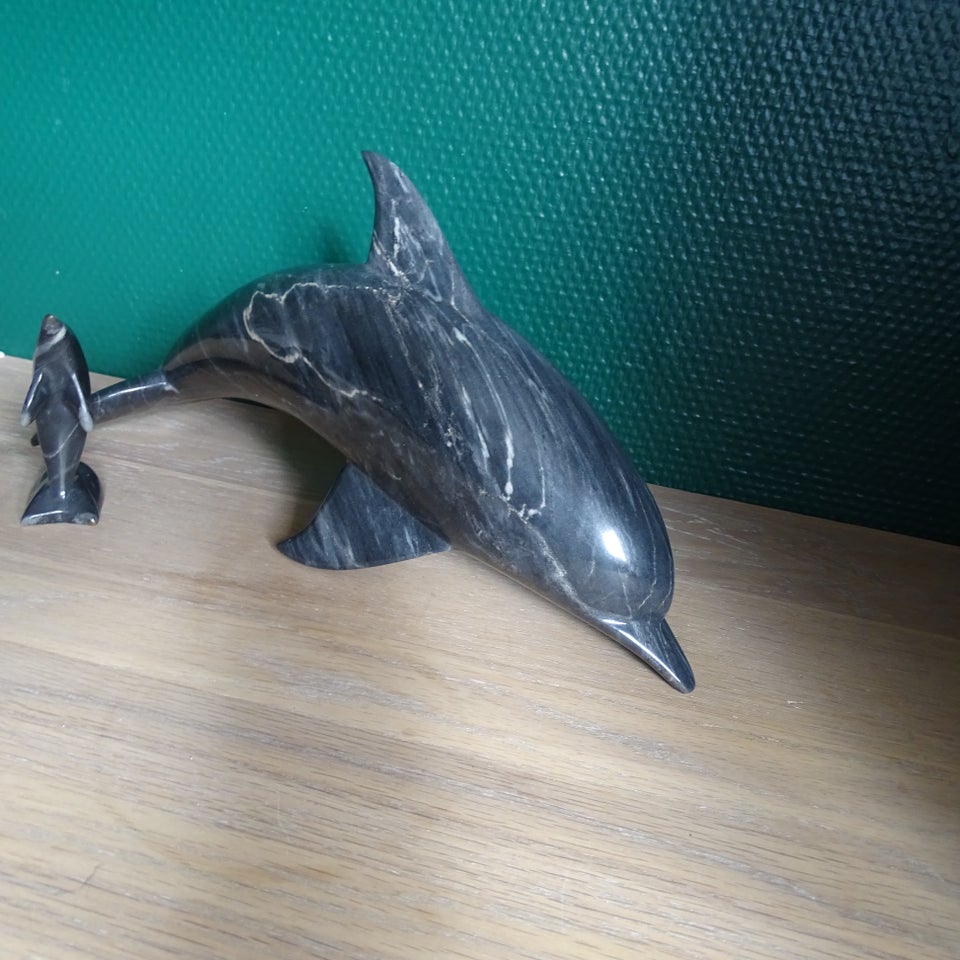 Skulptur marmor motiv: Delfin