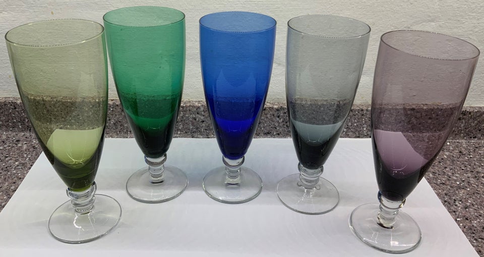 Glas Farvede Champagne / Vin glas