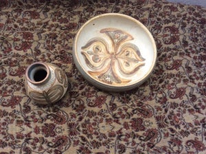 Keramik Vase og fad  Søholm