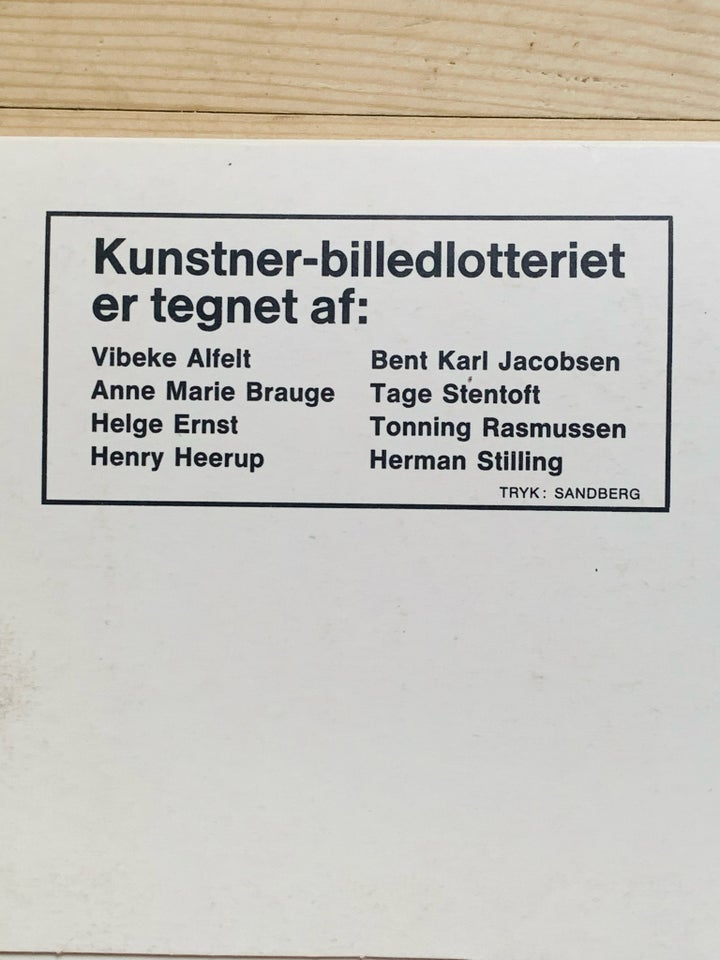 Kunstner billedlotteri  Heerup m