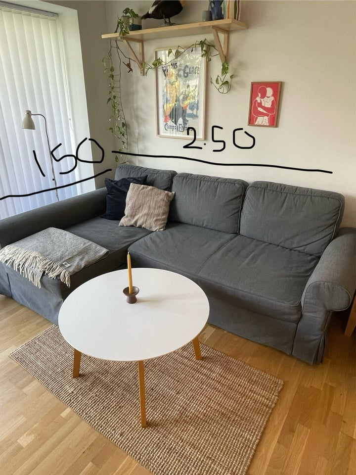 Sovesofa stof 3 pers