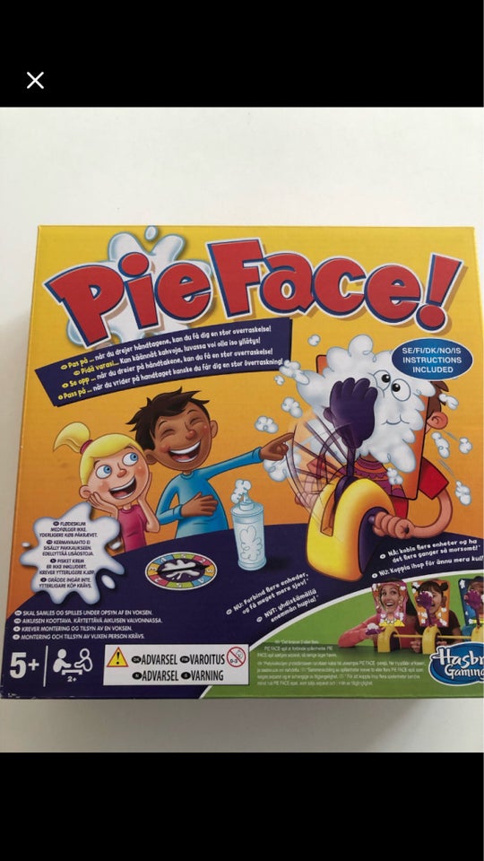 Pie face Familiespil brætspil