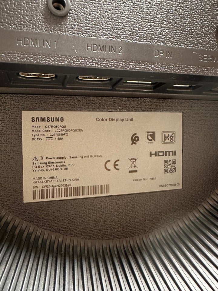 Samsung LC27RG50 27 tommer