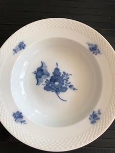 Porcelæn Dyb tallerken Blå