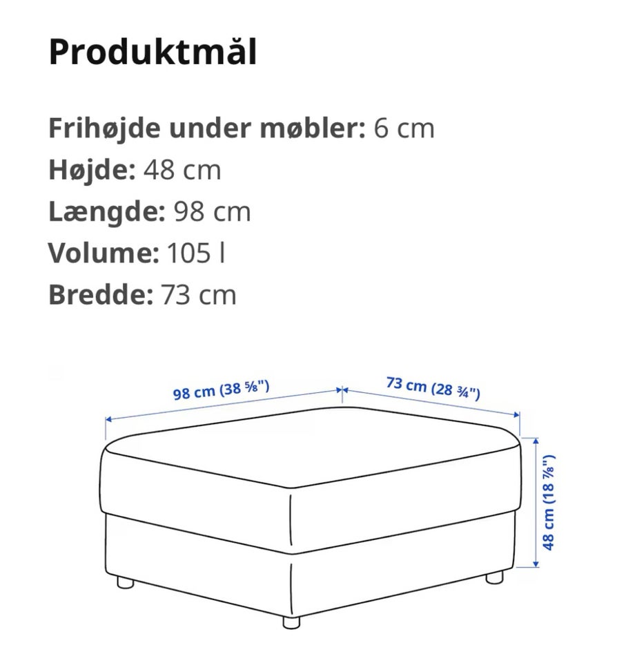 Sofa, stof, 2 pers.