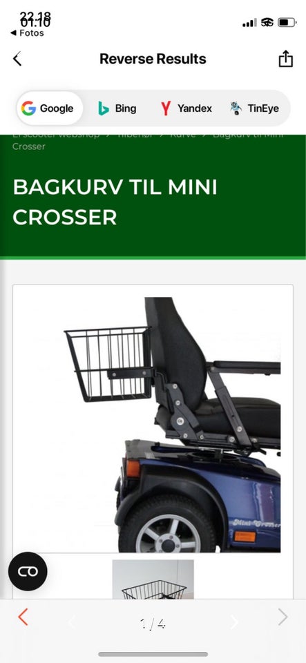 Andet, Bagkurv til minicrosser