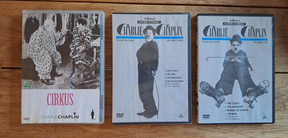 Charlie Chaplin, DVD, komedie