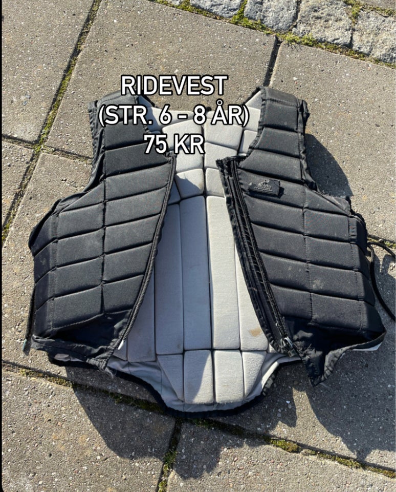 Ridevest str 6-8 år