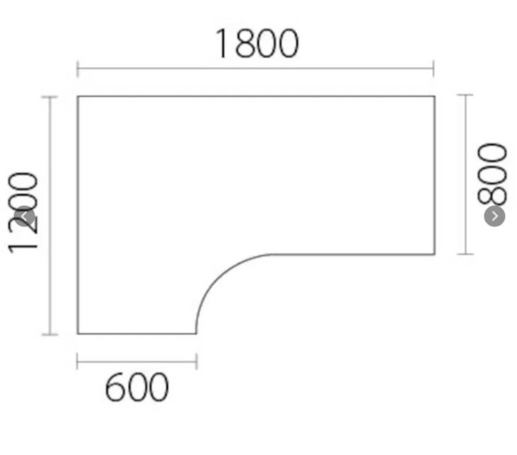 Andet, Bordplade, b: 180 d: 80