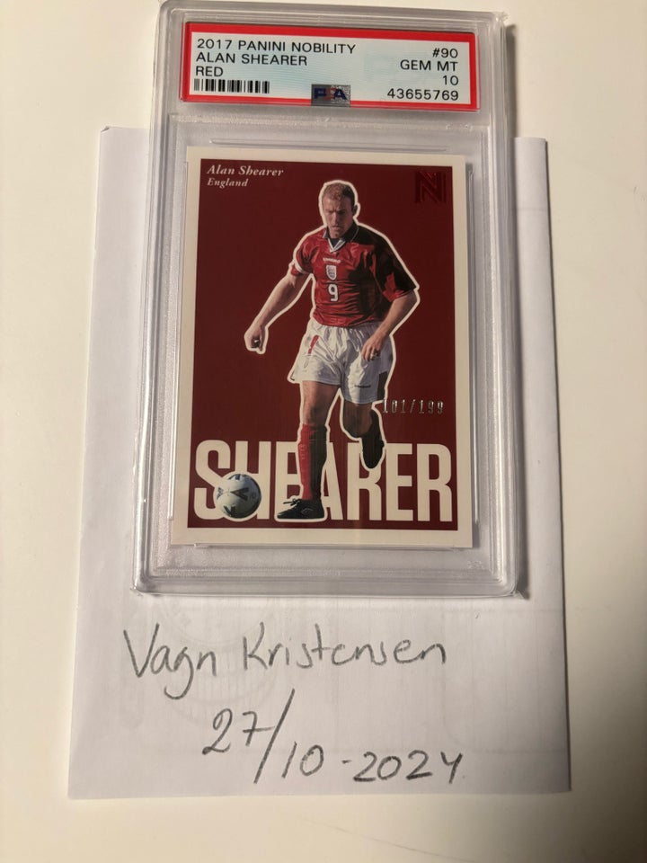 Samlekort, Alan Shearer /199 PSA 10