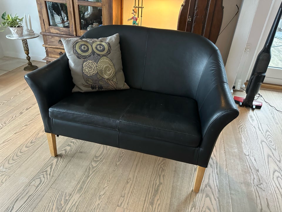 Sofa, læder, 2 pers.