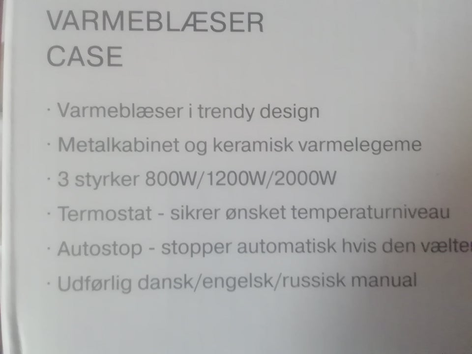 Varmeblæser, Premium