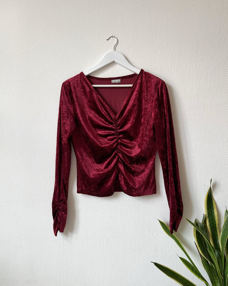 Andet, Vintage burgundy BLOUSE /