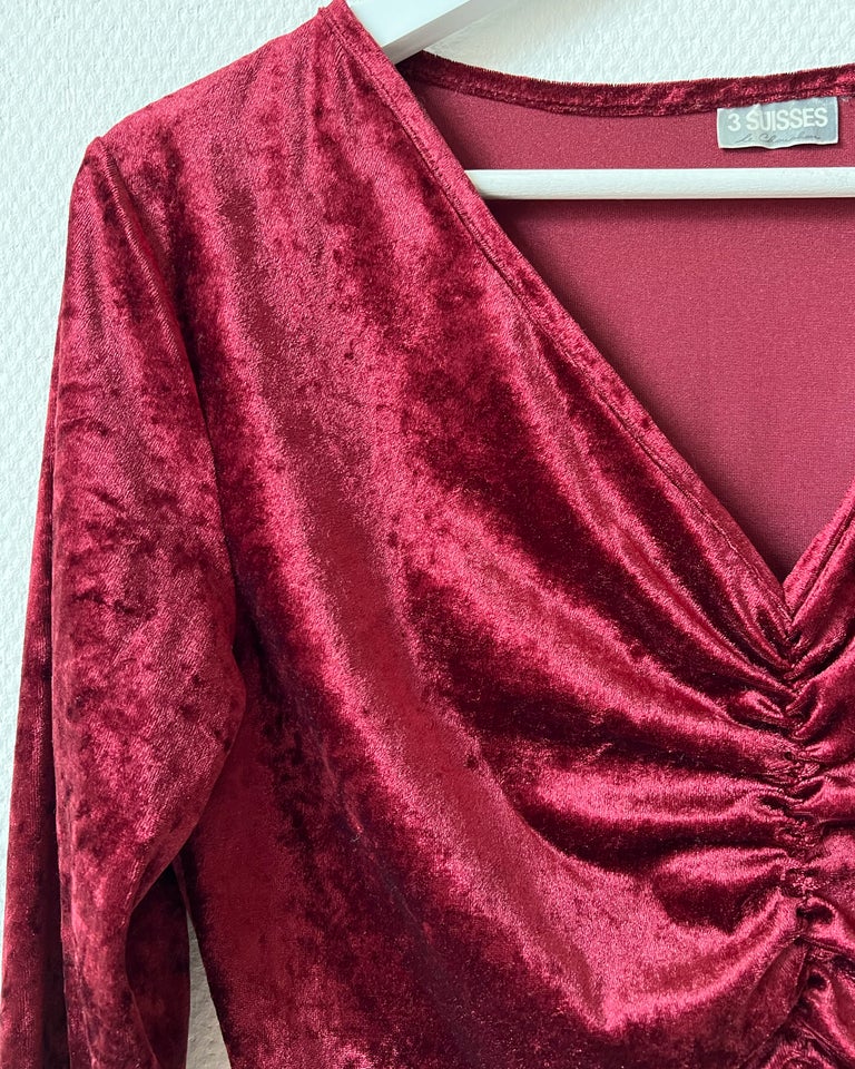 Andet, Vintage burgundy BLOUSE /