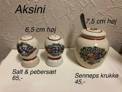 Fajance Salt og peber sæt