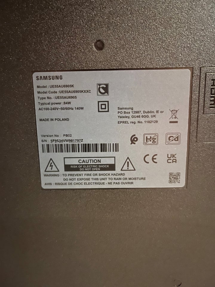 LED Samsung UE55AU6905K