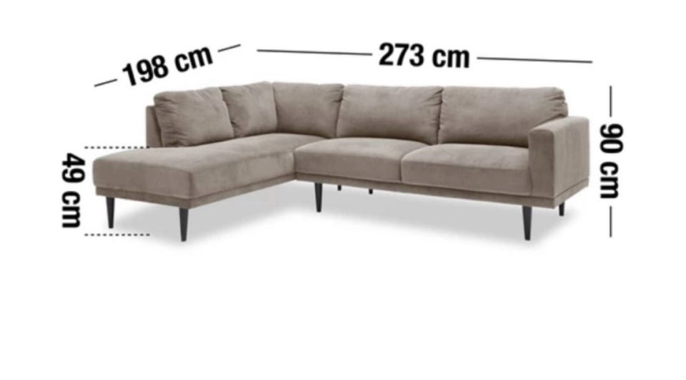 Hjørnesofa, 5 pers.