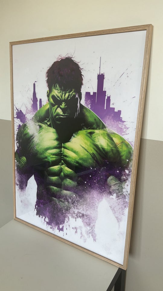 Plakat, Superhelte hulk spiderman