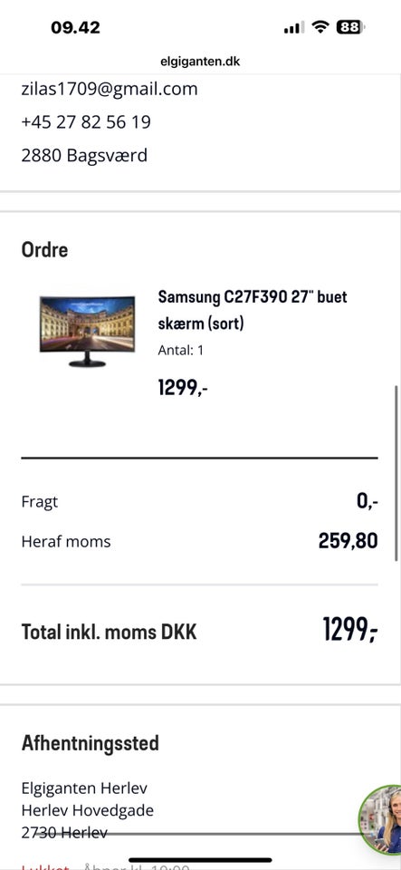 Samsung, 27 tommer, Perfekt