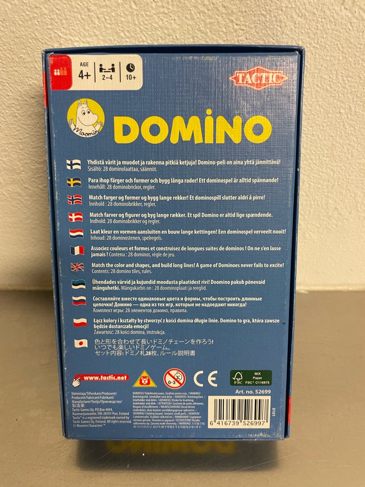 Mumitroldene dominospil, Domino,