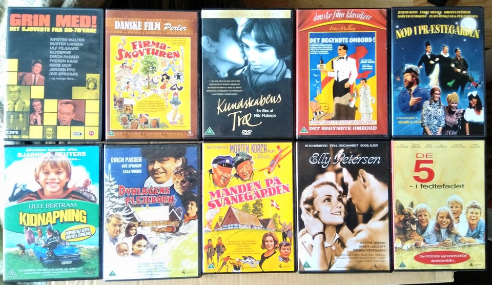 Div. Danske film, DVD, familiefilm