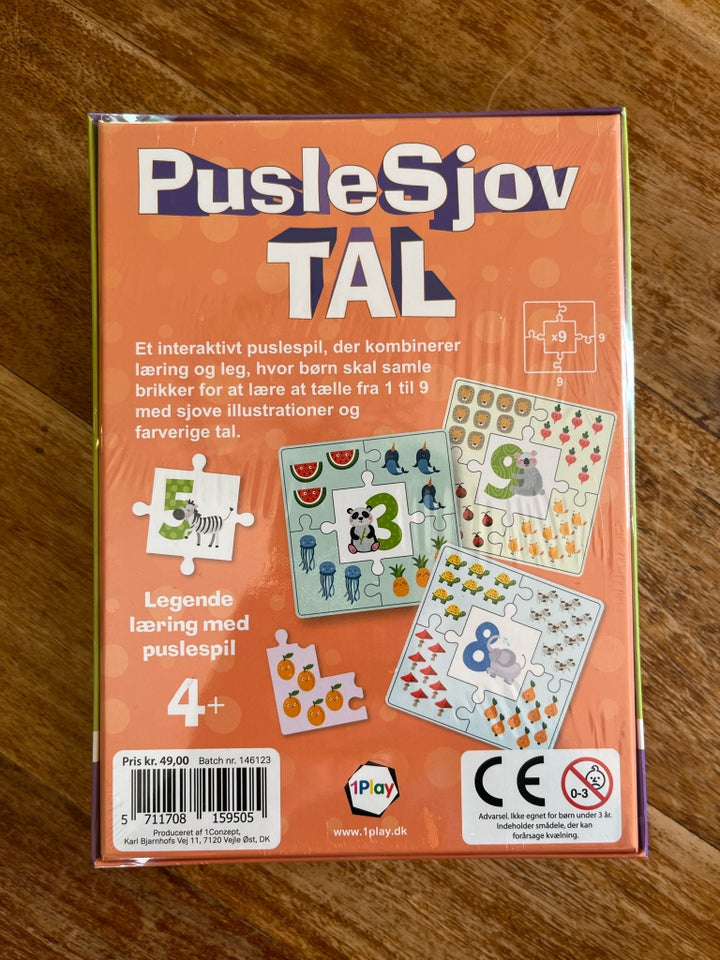 Puslesjov - Tal, tal spil, brætspil