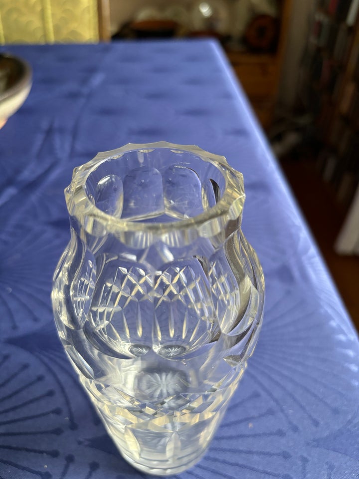 Glas Vase med slibninger