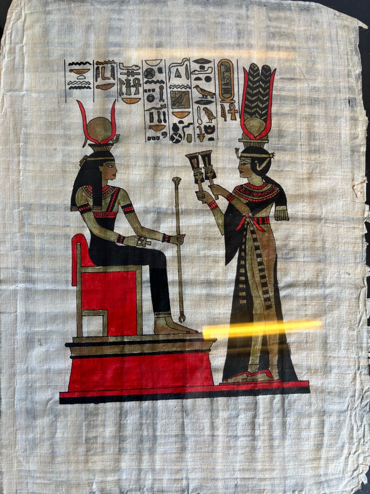 Lærredstryk Egyptisk motiv: