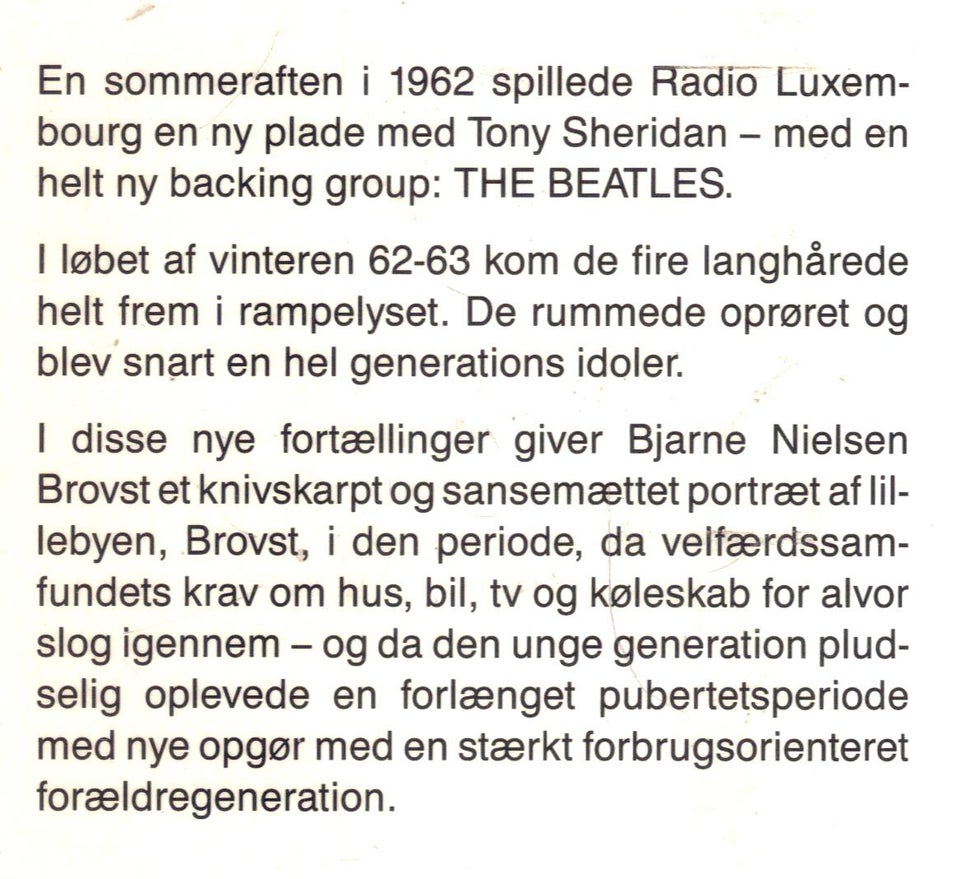 Da Beatles kom til Brovst Af Bjarne